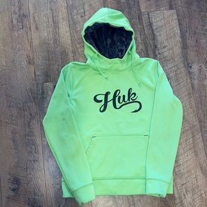 Green Huk Fishing hoodie